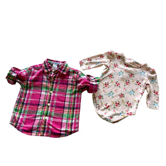 Janie and Jack Shirt Top Bogo Infant Girls 3-6 mos - Picture 1 of 12